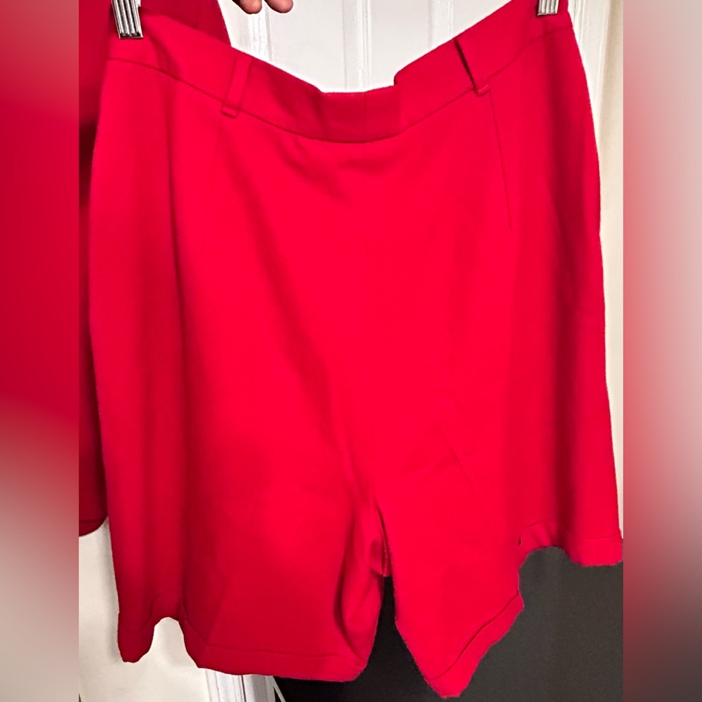 2-Piece Vintage Red Wool Lined Blazer and Wool Lined Shorts Suit Set:GCC - Picture 7 of 10